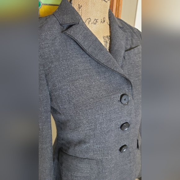 3 Pc Wool Ann Taylor Suit with Skirt AND Wide Legged Pants - Picture 2 of 13